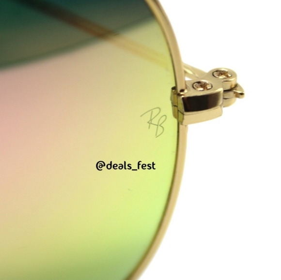 Model Display Ray-Ban Aviator Copper Pink Mirror RB3025  display picture 1